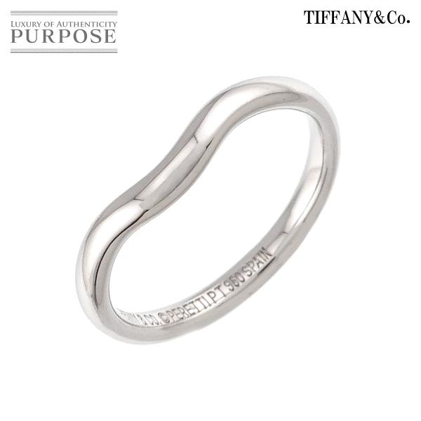 ティファニー TIFFANY&amp;Co. カーブド バンド 9号 リング Pt プラチナ 指輪 Curv...