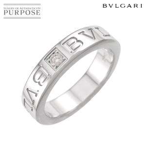ブルガリ BVLGARI ビーゼロワン エッセンシャル 8.5号 リング ダイヤ K18 WG ホワイトゴールド 750 指輪 B-ZERO1 Element Ring 90326535