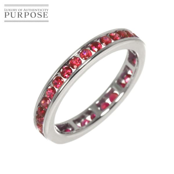 リング 12号 ルビー 1.00ct K18 WG ホワイトゴールド 750 指輪 Ruby Rin...