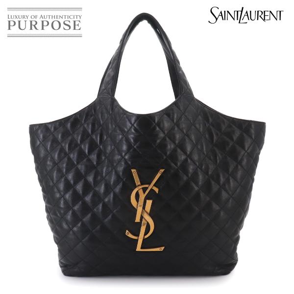 新品同様 サンローラン SAINT LAURENT イカール マキシ ショッピング トート バッグ ...