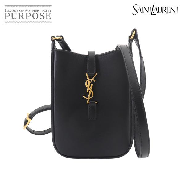未使用 展示品 サンローラン SAINT LAURENT LE 5 A 7 バーティカル ミニ クロ...