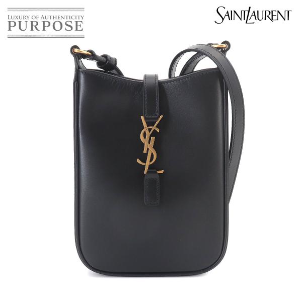 未使用 展示品 サンローラン SAINT LAURENT LE 5 A 7 バーティカル ミニ クロ...