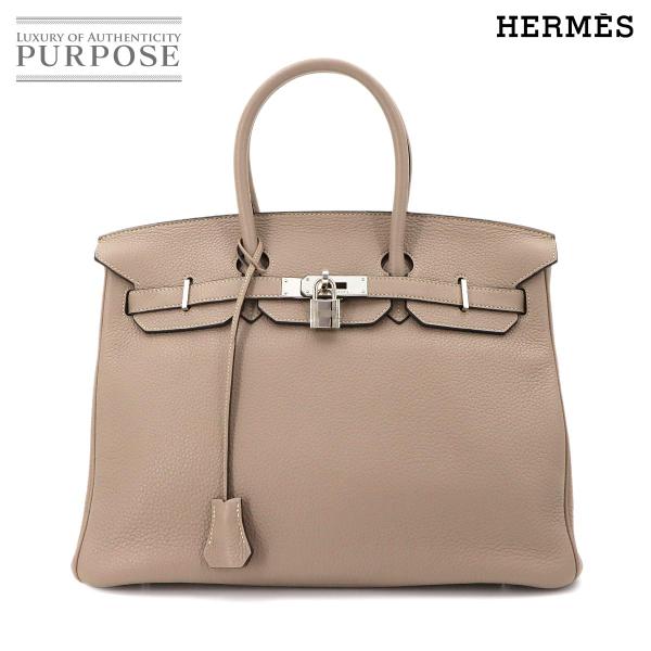 新品同様 エルメス HERMES バーキン35 トリヨンクレマンス トゥルティエールグレー ハンド ...