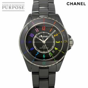 シャネル CHANEL J12 エレクトロ 38 世界限定1255本 H7122 メンズ 腕時計 デイト ブラック セラミック 自動巻き electro 90327770