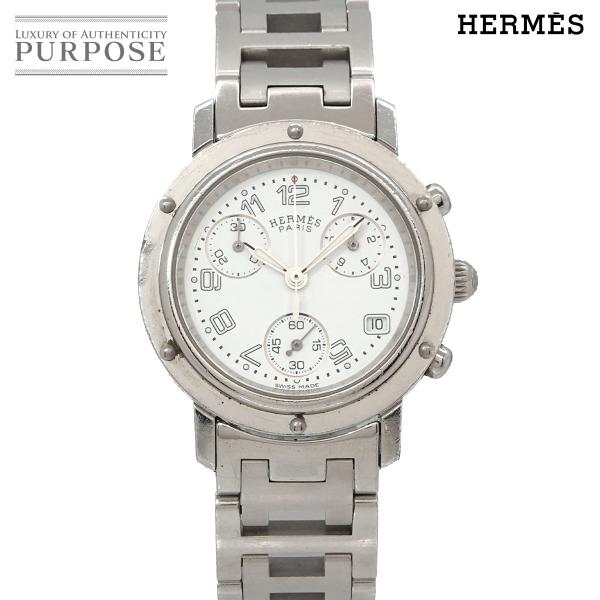 エルメス HERMES クリッパー クロノグラフ CL1.310 ヴィンテージ レディース 腕時計 ...
