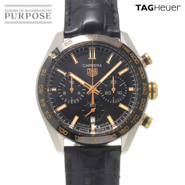 タグホイヤー TAGHeuer カレラ キャリバーホイヤー02 クロノグラフ コンビ CBN2A5A...