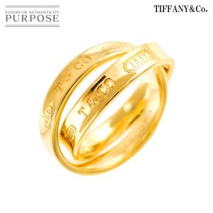 ティファニー TIFFANY&Co. 1837 インターロッキング 9.5号 リング K18 YG イエローゴールド 750 指輪 Interlocking Ring 90328668