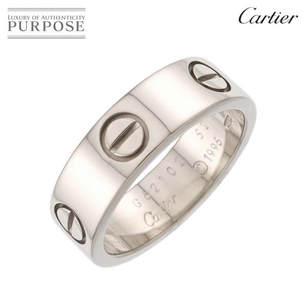 カルティエ Cartier ラブ #52 リング K18 WG ホワイトゴールド 750 指輪 LO...
