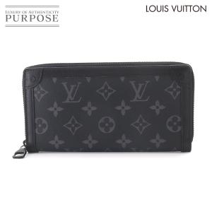 新品同様 ルイ ヴィトン LOUIS VUITTON モノグラム エクリプス トランク ジッピーウォレット ラウンドファスナー 長財布 M80558 90329043