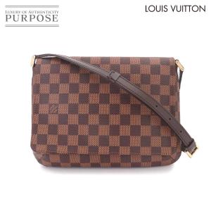 新品同様 ルイ ヴィトン LOUIS VUITTON ダミエ ミュゼット タンゴ ロング ショルダー バッグ エベヌ N51301 Musette Tango Long 90329051