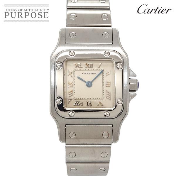 カルティエ Cartier サントスガルベ SM W20024D6 レディース 腕時計 アイボリー ...