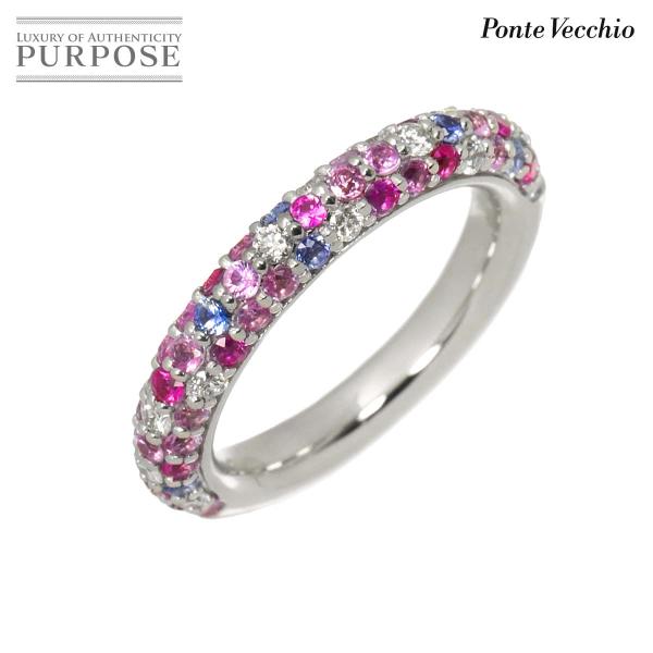 ポンテヴェキオ Ponte Vecchio エテルノ 3号 リング サファイヤ 0.73ct ダイヤ...