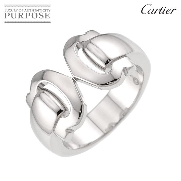 カルティエ Cartier C2 #49 リング K18 WG ホワイトゴールド 750 2C 指輪...