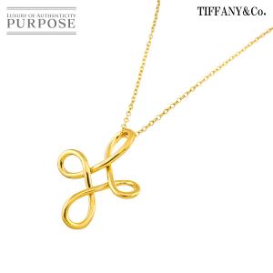 ティファニー TIFFANY&Co. インフィニティ クロス ロング ネックレス 66cm K18 YG イエローゴールド 750 Necklace 90330350