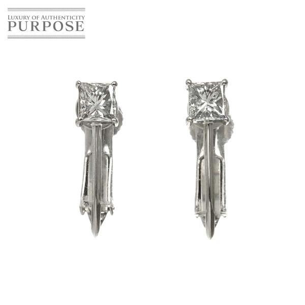 ダイヤ 0.20ct/0.20ct イヤリング Pt K14 WG プラチナ White Gold ...