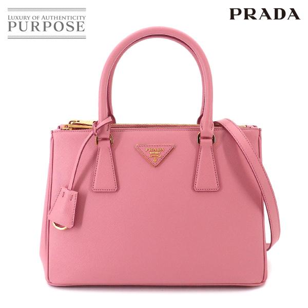 未使用 展示品 プラダ PRADA ガレリア ミディアム 2way ハンド ショルダー バッグ サフ...
