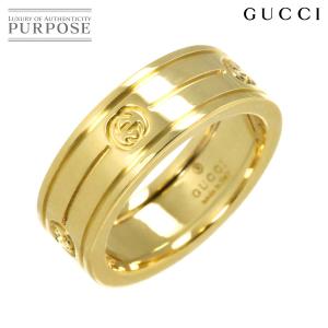 グッチ GUCCI インターロッキング #10 リング K18 YG イエローゴールド 750 指輪 Interlocking Ring 90331608