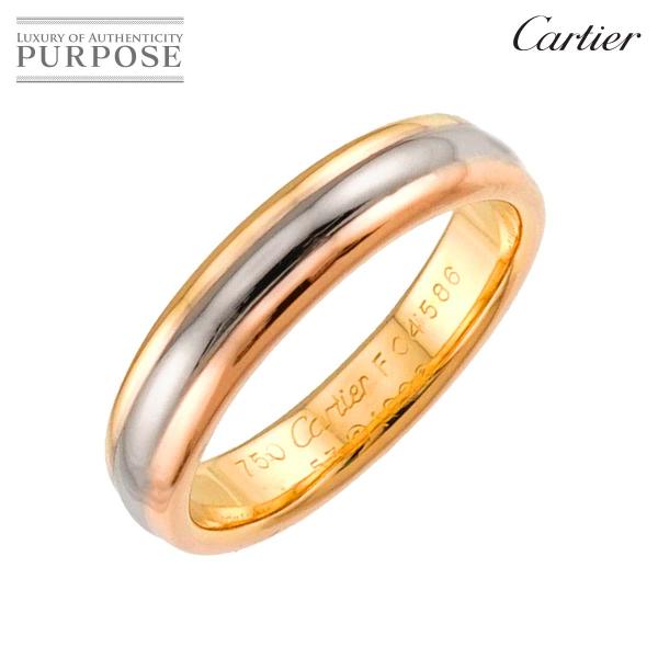 カルティエ Cartier ヴァンドーム #53 リング K18 YG WG PG スリーゴールド ...