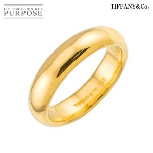 ティファニー TIFFANY&CO. フォーエバー バンド 9.5号 リング 幅4.5mm K18 YG イエローゴールド 750 指輪 Band Ring 90331651