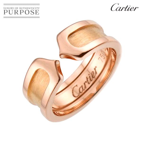 カルティエ Cartier C2 スモール SM #48 リング K18 PG ピンクゴールド 75...