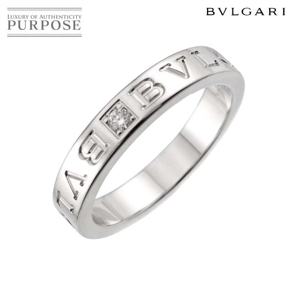 ブルガリ BVLGARI ビーゼロワン エッセンシャル 19号 リング ダイヤ 1P K18 WG ...