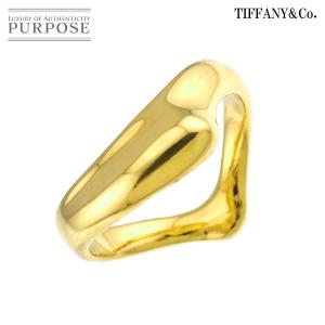 ティファニー TIFFANY&CO. オープンハート 10.5号 リング K18 YG イエローゴールド 750 指輪 Open Heart Ring 90331770