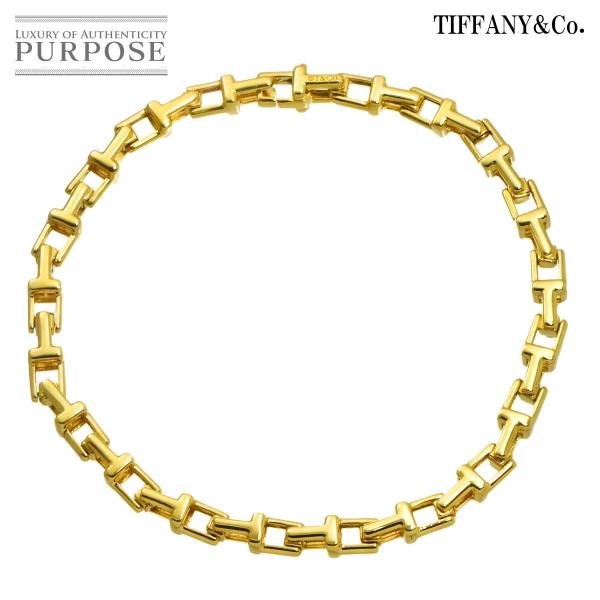 ティファニー TIFFANY&amp;Co. Tナロー ブレスレット 17cm K18 YG イエローゴール...