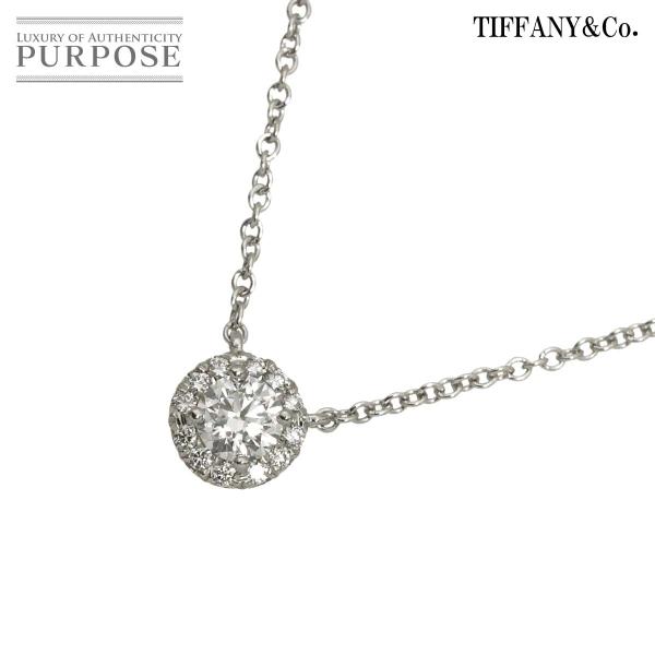 ティファニー TIFFANY&amp;CO. ソレスト ダイヤ ネックレス 40cm Pt プラチナ Sol...