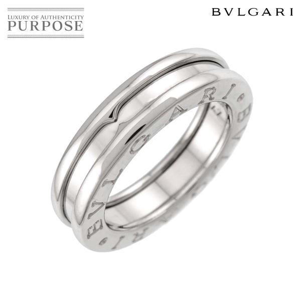 ブルガリ BVLGARI ビーゼロワン 1バンド #47 リング K18 WG ホワイトゴールド 7...