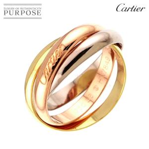 カルティエ Cartier トリニティ ミディアム MM #56 リング K18 YG WG PG 3連 スリーゴールド 750 指輪 Trinity Ring 90332257