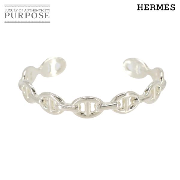 新品同様 エルメス HERMES シェーヌダンクル アンシェネ バングル SH 15.5cm SV ...