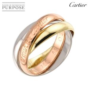 カルティエ Cartier トリニティ #53 リング MM K18 YG WG PG 3連 スリーゴールド 750 指輪 Trinity Ring 90333060