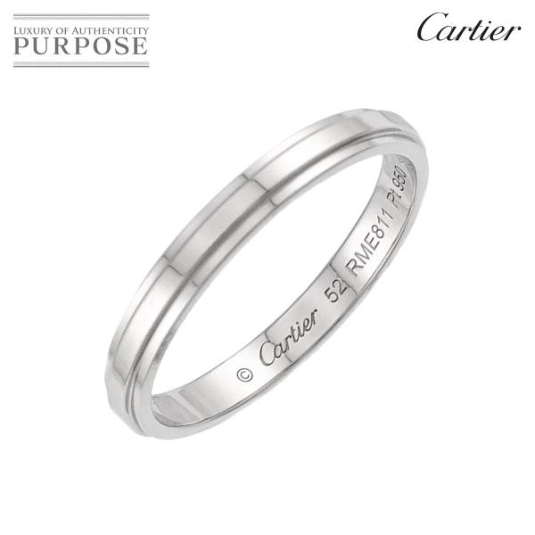 カルティエ Cartier ダムール #52 リング 幅2.5mm Pt プラチナ 指輪 d Amo...