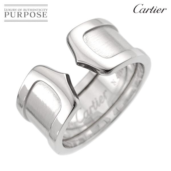 カルティエ Cartier C2 #54 リング K18 WG ホワイトゴールド 750 指輪 2C...
