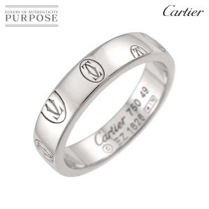 カルティエ Cartier ハッピーバースデー SM #49 リング K18 WG 750 指輪 Logo Happy birthday Ring 90334816