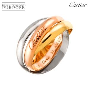 カルティエ Cartier トリニティ #53 リング MM K18 YG WG PG 3連 スリーゴールド スリーカラー 750 指輪 Trinity Ring 90336220
