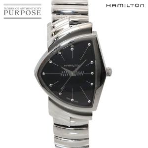 ハミルトン HAMILTON ベンチュラ フレックス H244112 メンズ 腕時計 ブラック 蛇腹ベルト クォーツ ウォッチ Ventura 90336316