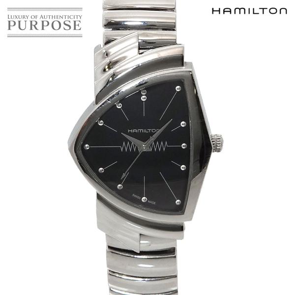 ハミルトン HAMILTON ベンチュラ フレックス H244112 メンズ 腕時計 ブラック 蛇腹...