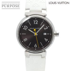 ルイ ヴィトン LOUIS VUITTON タンブール Q1111 メンズ 腕時計 デイト ブラウン クォーツ ウォッチ Tambour 90337394