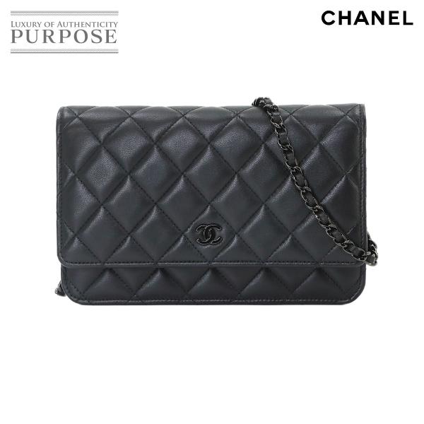新品同様 シャネル CHANEL マトラッセ クラシック チェーン ウォレット 長財布 ラムスキン ...