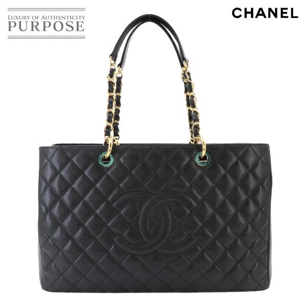 未使用 展示品 シャネル CHANEL マトラッセ チェーン トート バッグ キャビアスキン レザー...