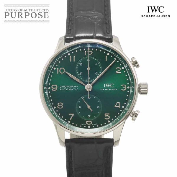 IWC ポルトギーゼ クロノグラフ IW371615 メンズ 腕時計 グリーン 自動巻き インターナ...