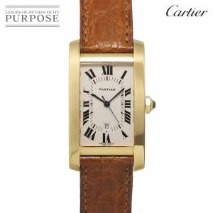 カルティエ Cartier タンクアメリカン W2600851 ボーイズ 腕時計 デイト アイボリー オートマ 自動巻き Tank American 90338745