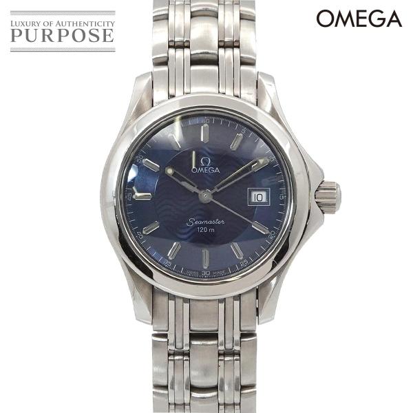 オメガ OMEGA シーマスター 120m 2571 81 レディース 腕時計 デイト ブルー クォ...