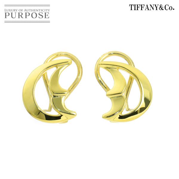 ティファニー TIFFANY&amp;Co. クレセントムーン イヤリング K18 YG イエローゴールド ...