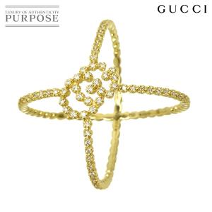 グッチ GUCCI GGランニング #15 リング ダイヤ K18 YG イエローゴールド 750 指輪 Diamond Ring 90339336