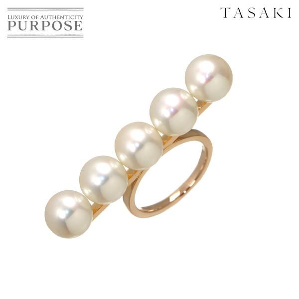 タサキ TASAKI バランス シグネチャー 10号 リング アコヤ真珠 8.4-8.3mm K18...