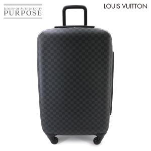 新品同様 ゼフィール 70 ルイ ヴィトン LOUIS VUITTON ダミエ グラフィット キャリー バッグ ブラック N23003 シルバー 金具 90340433