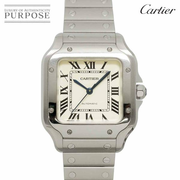 カルティエ Cartier サントスドゥカルティエMM WSSA0010 メンズ 腕時計 シルバー ...