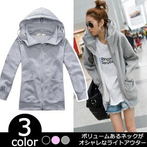 パーカー レディース 長袖 裏起毛 ジップパーカー ロング 厚手 大きいサイズ 秋 冬 春 黒